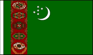 Turkmenistan Hand Waving Flags